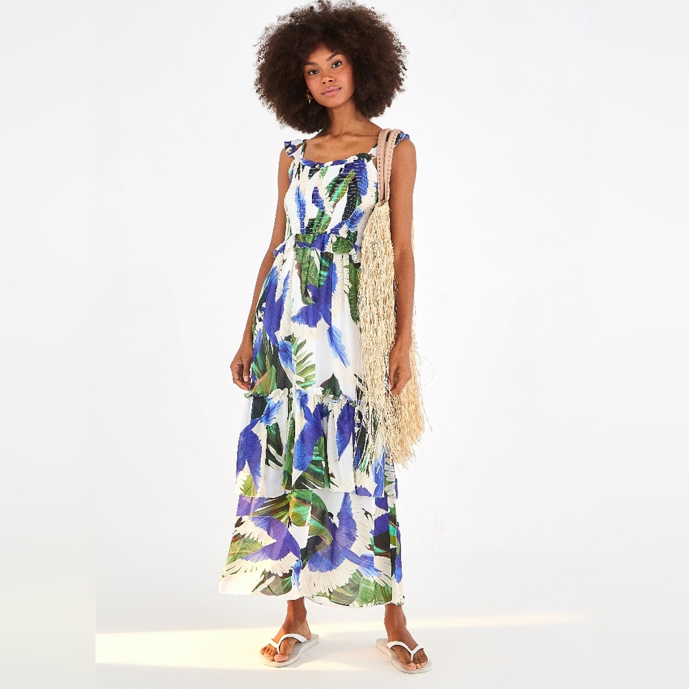 FARM Rio Blue Wind Maxi Dress